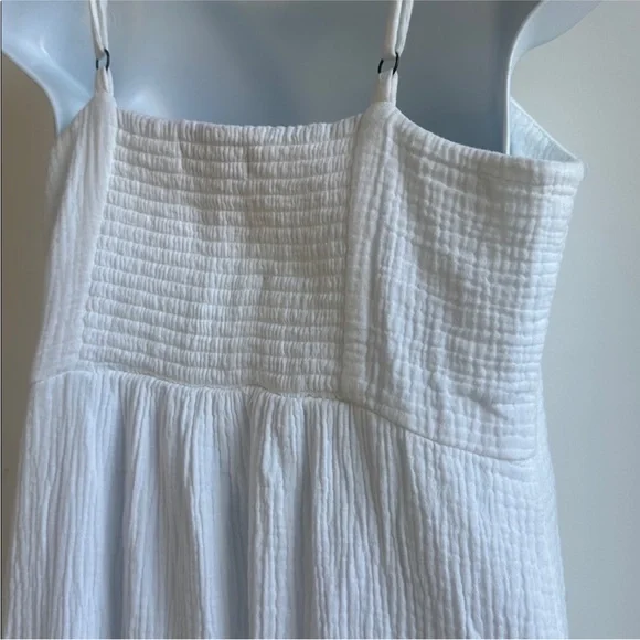 Knox Rose White Tiered Maxi Sundress with Spaghetti Straps - Picture 7 of 7